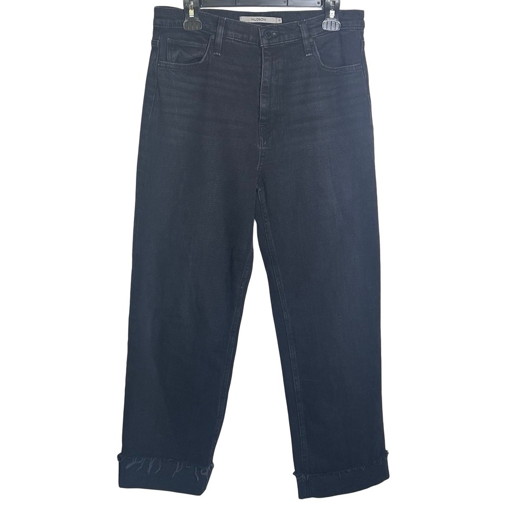 HUDSON REMI FAB High Rise Cropped Raw Hem Jeans Women's Size 30 Casual Luxe